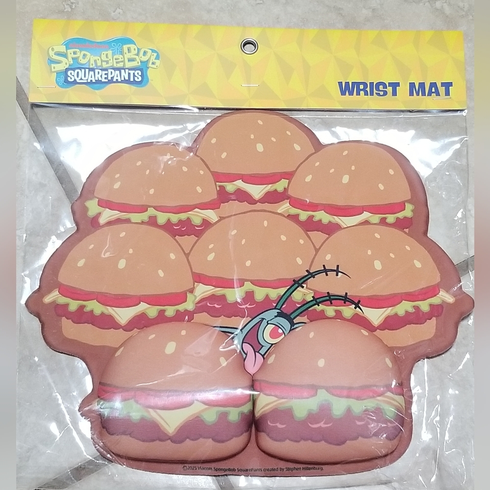 Nickelodeon Spongebob Squarepants Plankton Krabby Patties Wrist Mat